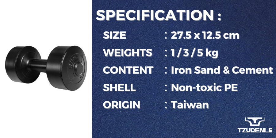 CLASSIC DUMBBELLS 1kg.3kg.5kg