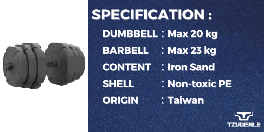 20kg QUICK-LOCK DUMBBELL BARBELL SET