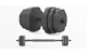 15kg QUICK-LOCK DUMBBELL BARBELL SET