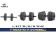 15kg QUICK-LOCK DUMBBELL BARBELL SET