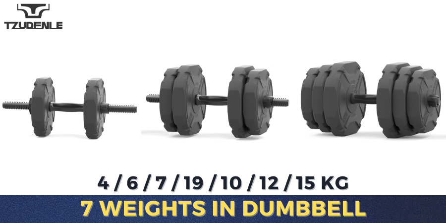 15kg QUICK-LOCK DUMBBELL BARBELL SET