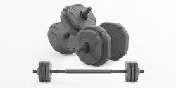 10kg QUICK-LOCK DUMBBELL BARBELL SET