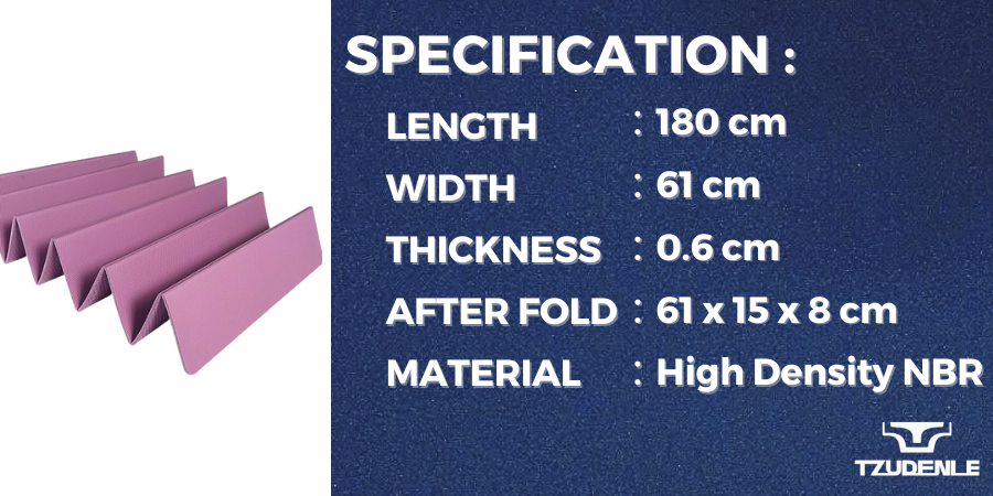 YOGA MAT FOLDABLE 180cm