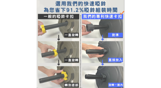 快拆啞鈴槓鈴組